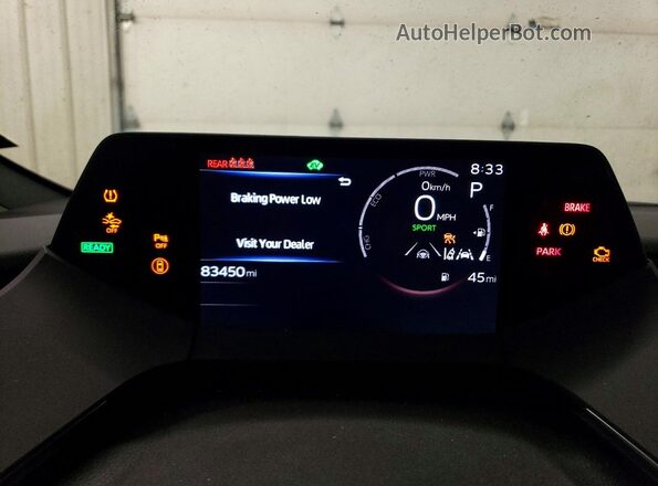 JTDADABU7P3001377 2023 TOYOTA PRIUS Gray ხელსაწყოთა პანელის ხედი