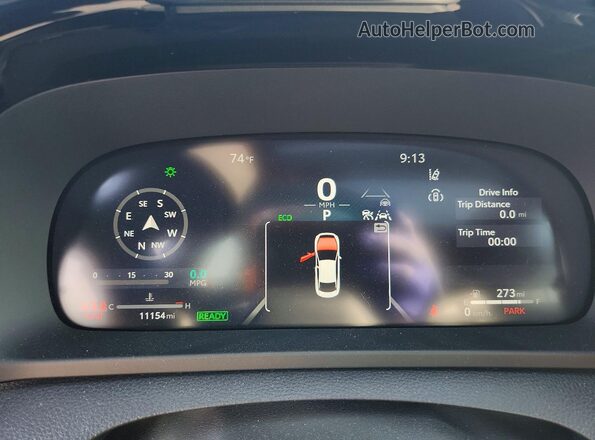 JTDAFAAF8T3015358 2026 TOYOTA CROWN Blue Instrument cluster view