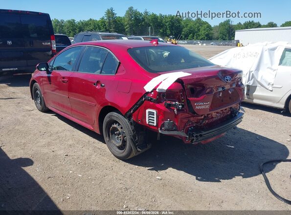 JTDB4MEE3T3043999 2026 TOYOTA COROLLA Red Rear left