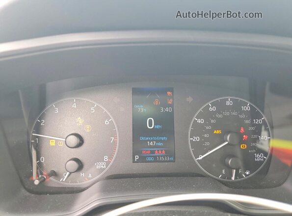 JTDB4MEE4RJ015634 2024 TOYOTA COROLLA Серебряный Вид щитка приборов