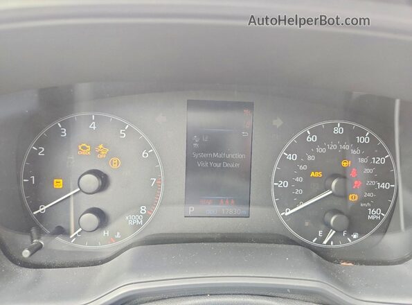 JTDB4MEE6SJ019125 2025 TOYOTA COROLLA Синий Вид щитка приборов