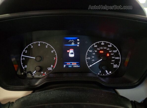 JTDB4MEE9PJ009616 2023 TOYOTA COROLLA Blue Instrument cluster view