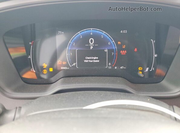 JTDB4MEE9T3034613 2026 TOYOTA COROLLA Silver ხელსაწყოთა პანელის ხედი