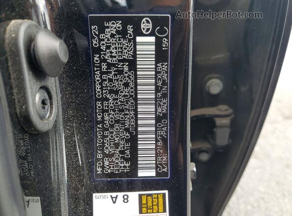 JTDBCMFE0PJ008565 2023 TOYOTA COROLLA Black ძრავის განყოფილების ხედი