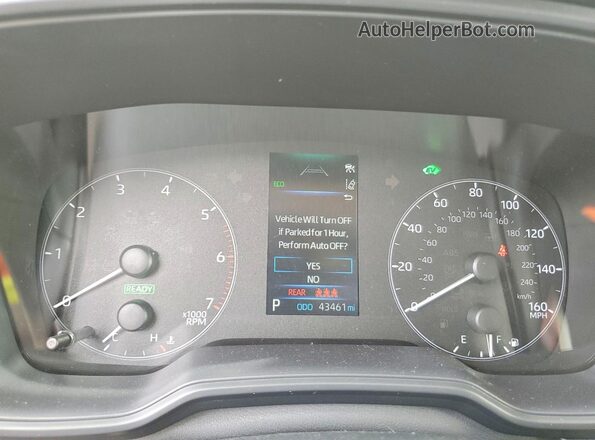 JTDBCMFE0RJ034148 2024 TOYOTA COROLLA Blue Instrument cluster view