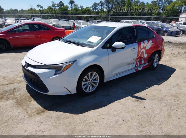 JTDBCMFE1R3050976 2024 TOYOTA COROLLA White Vista tres cuartos delantera izquierda