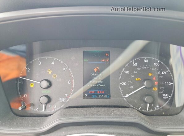 JTDBCMFE2SJ043116 2025 TOYOTA COROLLA Blue Instrument cluster view
