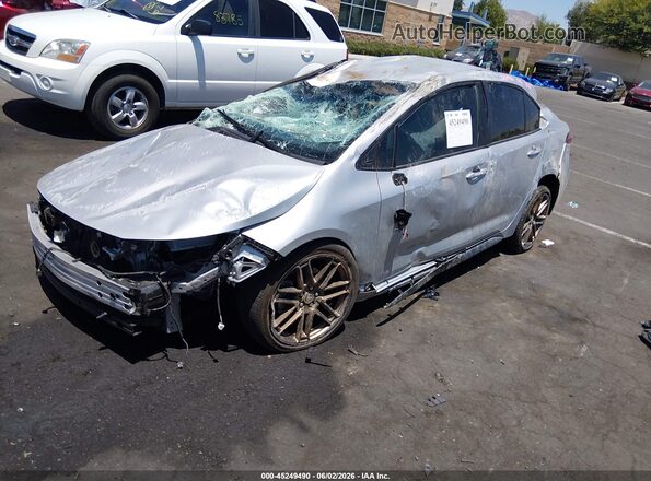 JTDBCMFE3R3042412 2024 TOYOTA COROLLA Silver Առջևի ձախ երեք քառորդ տեսարան