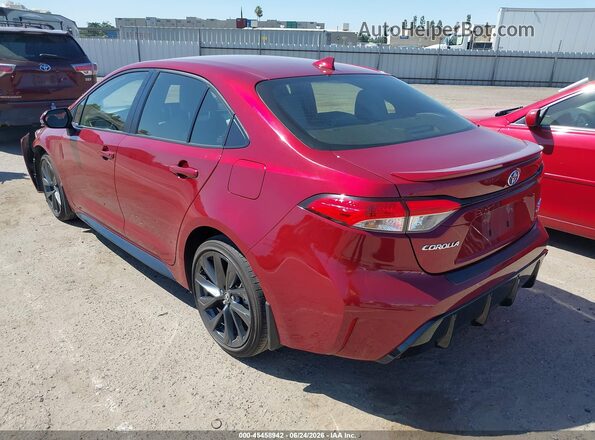 JTDBCMFE3S3070992 2025 TOYOTA COROLLA Red Հետևի ձախ