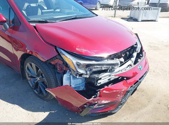 JTDBCMFE3S3070992 2025 TOYOTA COROLLA Red Սալոնի հետևի տեսք