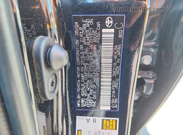 JTDBCMFE5R3056246 2024 TOYOTA COROLLA Black 