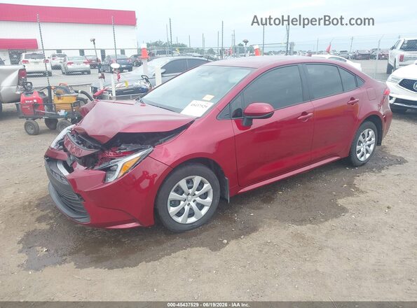JTDBCMFE5T3124553 2026 TOYOTA COROLLA HYBRID Maroon Передня ліва чверть