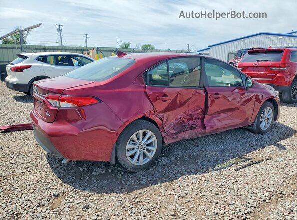 JTDBCMFE7S3087231 2025 TOYOTA COROLLA Burgundy Trasero derecho