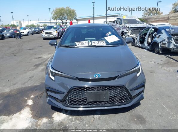 JTDBCMFE8S3078246 2025 TOYOTA COROLLA Gray Instrument cluster view