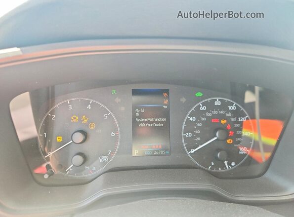 JTDBCMFE8S3099162 2025 TOYOTA COROLLA Silver Instrument cluster view