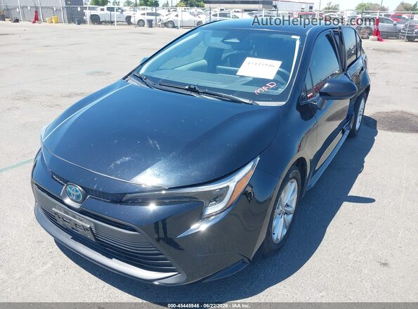 JTDBCMFE9PJ003512 2023 TOYOTA COROLLA Black წინა მარცხენა ხედი სამი მეოთხედიდან
