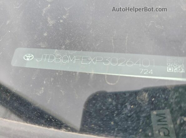 JTDBCMFEXP3026401 2023 TOYOTA COROLLA White Շարժիչի բաժամունքի տեսք
