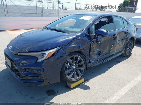 JTDBCMFEXT3147293 2026 TOYOTA COROLLA HYBRID Blue Vista tres cuartos delantera izquierda