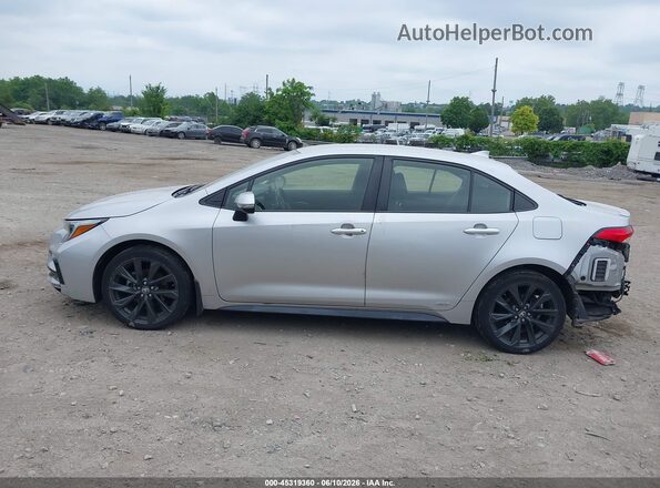 JTDBDMHE2PJ001451 2023 TOYOTA COROLLA Серебряный Вид задней части салона
