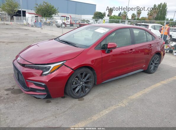 JTDBDMHE3RJ008573 2024 TOYOTA COROLLA Red Przód lewy