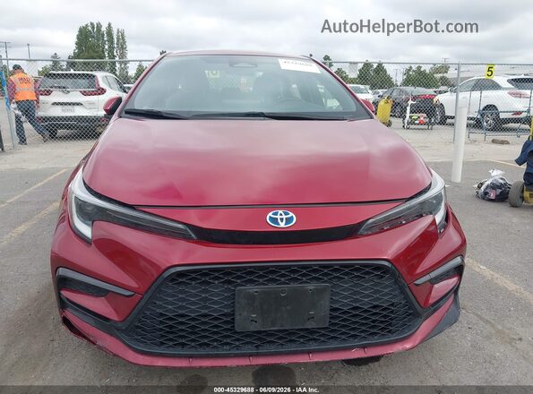 JTDBDMHE3RJ008573 2024 TOYOTA COROLLA Red Widok zestawu wskaźników