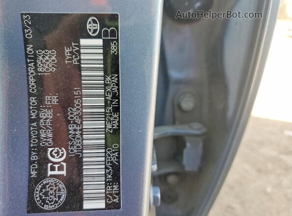 JTDBDMHE4P3005151 2023 TOYOTA COROLLA Silver Engine compartment view