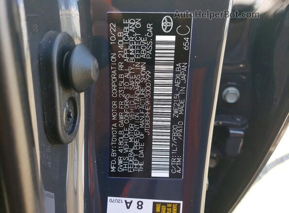 JTDBDMHE9P3000799 2023 TOYOTA COROLLA Gray 