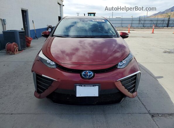 JTDBVRBD0KA007624 2019 TOYOTA MIRAI Maroon Вид спереду