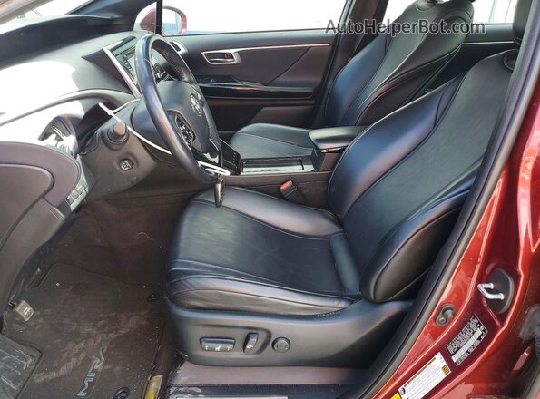 JTDBVRBD0KA007624 2019 TOYOTA MIRAI Maroon Вид салону спереду