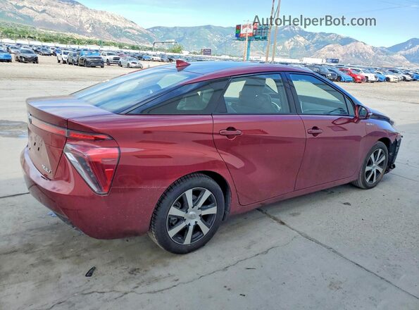JTDBVRBD0KA007624 2019 TOYOTA MIRAI Maroon Задня права чверть
