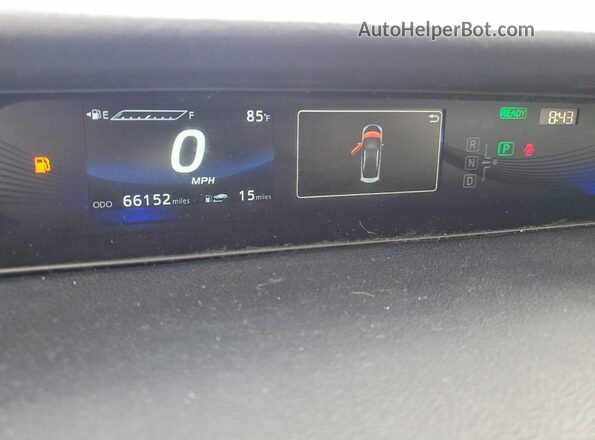 JTDBVRBD0KA007624 2019 TOYOTA MIRAI Maroon Вид щитка приладів