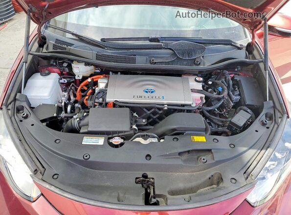 JTDBVRBD0KA007624 2019 TOYOTA MIRAI Maroon Вид задньої частини салону