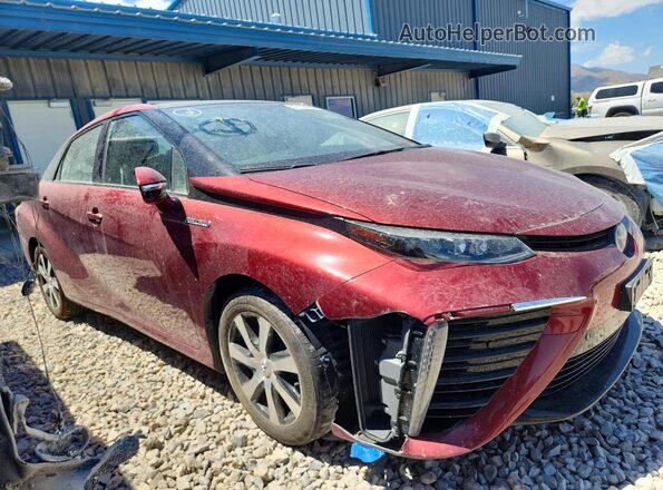 JTDBVRBD0KA007624 2019 TOYOTA MIRAI Maroon Передня права чверть