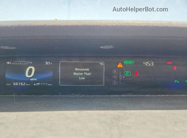 JTDBVRBD0KA007624 2019 TOYOTA MIRAI Maroon Вид щитка приладів
