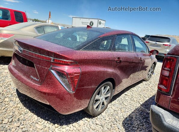 JTDBVRBD0KA007624 2019 TOYOTA MIRAI Maroon Задня права чверть