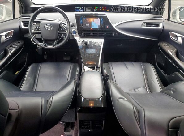 JTDBVRBD1HA002053 2017 TOYOTA MIRAI Silver Widok deski rozdzielczej