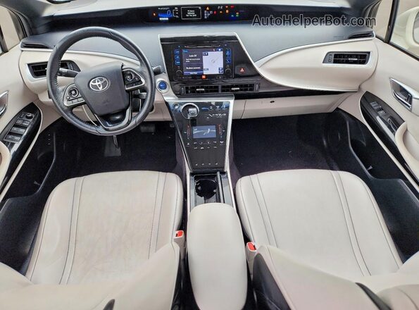 JTDBVRBD1HA002702 2017 TOYOTA MIRAI White Vista del salpicadero