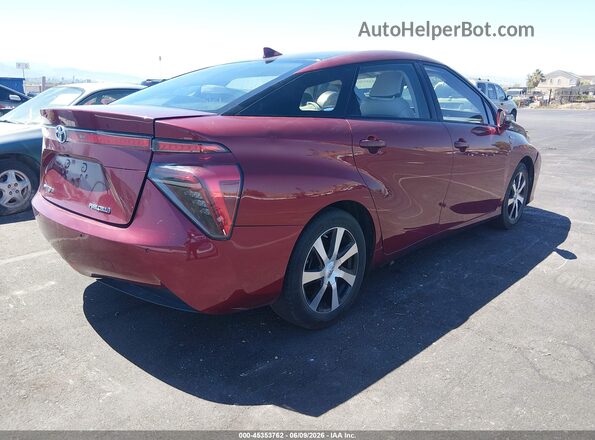 JTDBVRBD1JA005332 2018 TOYOTA MIRAI Maroon Հետևի աջ