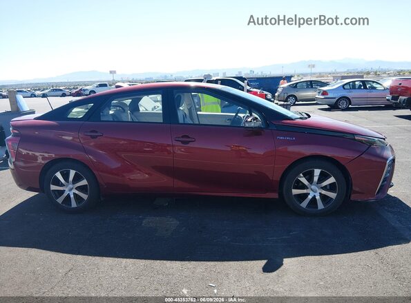 JTDBVRBD1JA005332 2018 TOYOTA MIRAI Maroon Սալոնի հետևի տեսք