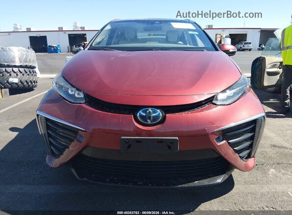 JTDBVRBD1JA005332 2018 TOYOTA MIRAI Maroon Սարքավորումների վահանակի տեսք