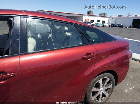 JTDBVRBD1JA005332 2018 TOYOTA MIRAI Maroon Դիմացի տեսք