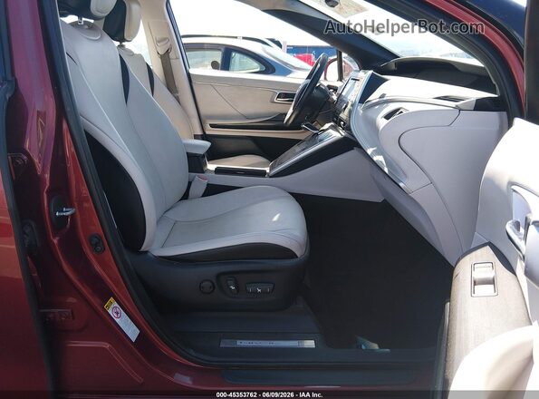 JTDBVRBD1JA005332 2018 TOYOTA MIRAI Maroon Սալոնի դիմացի տեսք