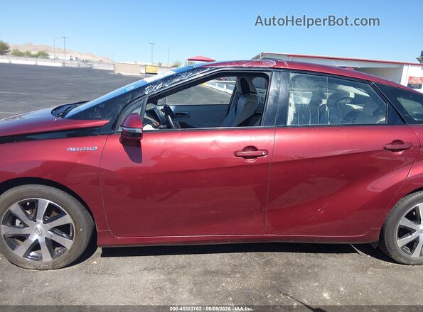 JTDBVRBD1JA005332 2018 TOYOTA MIRAI Maroon Սալոնի 360 աստիճան տեսք