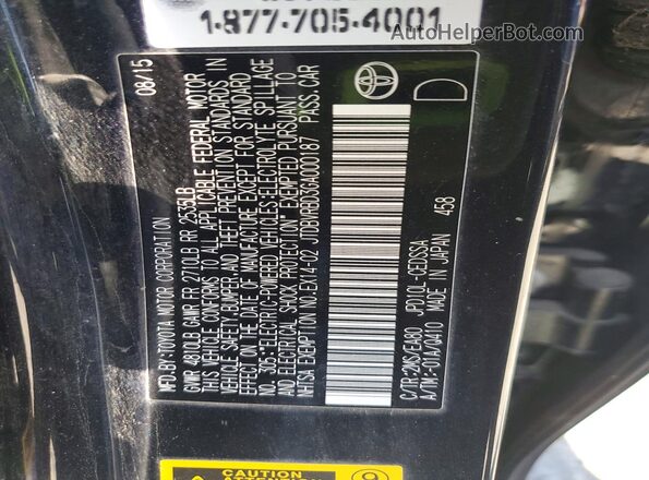 JTDBVRBD3GA000187 2016 TOYOTA MIRAI Black Engine compartment view