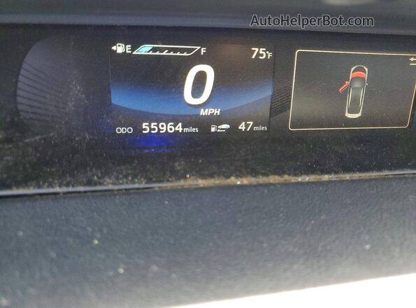 JTDBVRBD5KA005688 2019 TOYOTA MIRAI Red Instrument cluster view