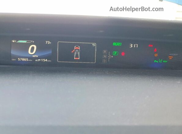 JTDBVRBD5KA005836 2019 TOYOTA MIRAI Blue Вид щитка приладів
