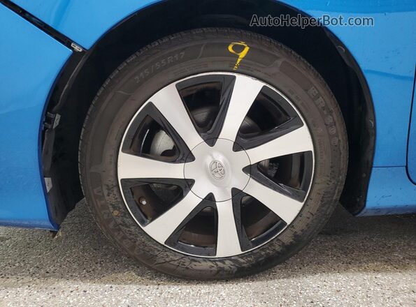 JTDBVRBD5KA005836 2019 TOYOTA MIRAI Blue Вид наклейки з VIN-кодом