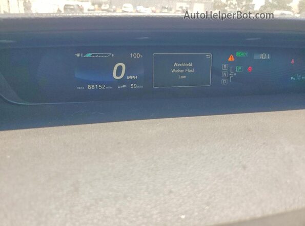 JTDBVRBD7JA004525 2018 TOYOTA MIRAI Синий Вид щитка приборов