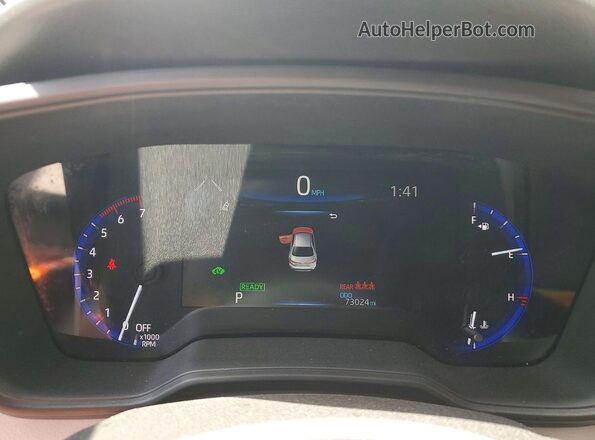 JTDEAMDE4MJ030330 2021 TOYOTA COROLLA White Instrument cluster view