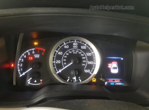 JTDEPMAE0MJ143940 2021 TOYOTA COROLLA Black Instrument cluster view